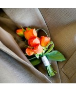 Orange : boutonnière de marié