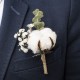 Coton : boutonnière de marié